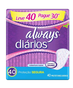 imagem de Absorvente always diários com perfume 40 unidades - PROCTER E GAMBLE