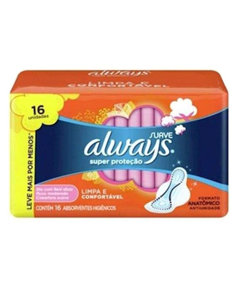 imagem do produto Absorvente always super protecao suave com abas 16 unidades - PROCTER E GAMBLE