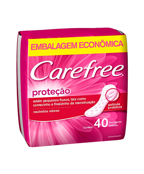 imagem do produto Absorvente carefree protecao com perfume 40 unidades - JOHNSON E JOHNSON