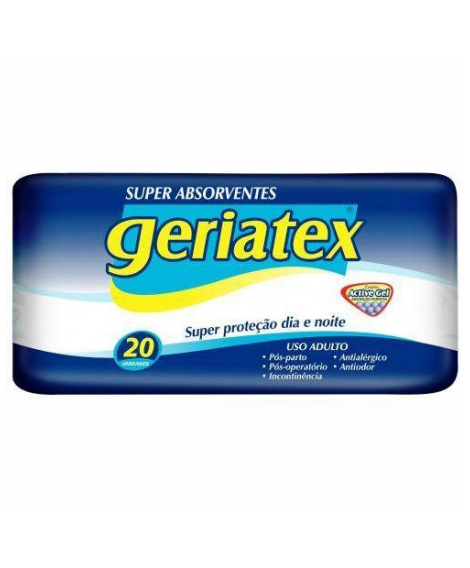 imagem do produto Absorvente geri�trico geriatex 20 unidades - GERIATEX