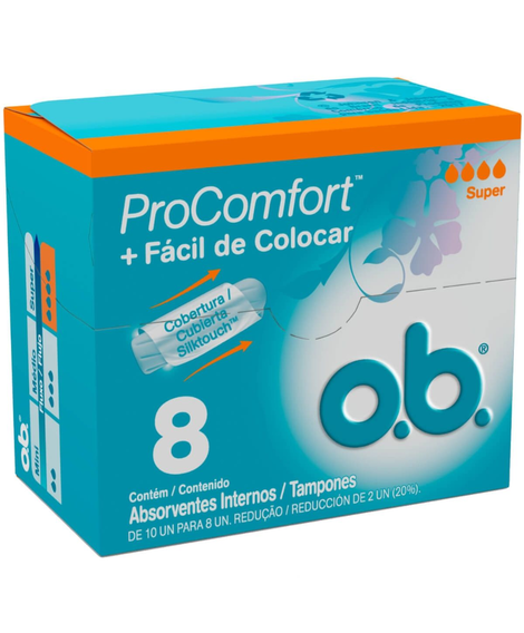 imagem do produto Absorvente interno ob procomfort super 8 unidades - JOHNSON E JOHNSON