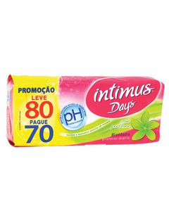 imagem de Absorvente intimus days protetor diário com perfume 80un - KIMBERLY-CLARK