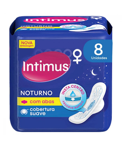 imagem de Absorvente intimus gel noturno suave com abas 8 unidades - KIMBERLY-CLARK