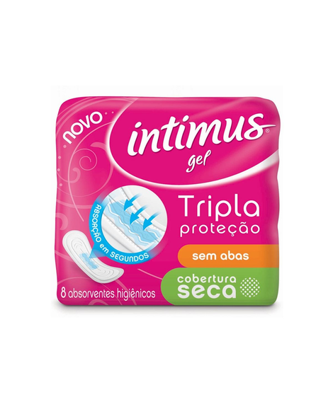 imagem do produto Absorvente intimus gel seca sem abas 8 unidades - KIMBERLY-CLARK