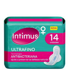 imagem de Absorvente intimus gel ultrafino antibac com abas 14un - KIMBERLY-CLARK