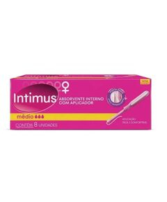imagem de Absorvente intimus interno com aplicador médio 8 unidades - KIMBERLY-CLARK