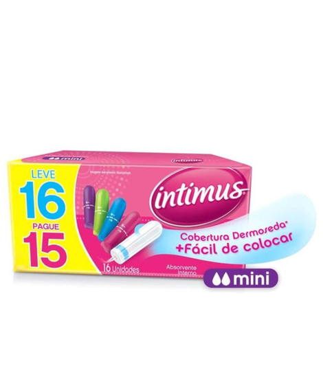 imagem do produto Absorvente intimus interno mini 16 unidades - KIMBERLY-CLARK