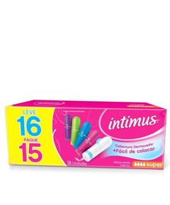 imagem de Absorvente intimus interno super 16 unidades - KIMBERLY-CLARK