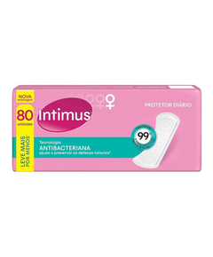 imagem de Absorvente intimus protetor diário antibacteriana 80 unidade - KIMBERLY-CLARK