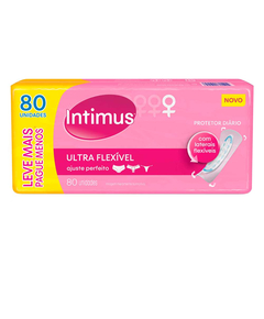 imagem de Absorvente intimus protetor diário flexível leve 80 pague 60 - KIMBERLY-CLARK