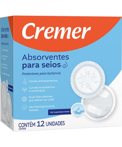 imagem de Absorvente para seios cremer 12 unidades - CREMER