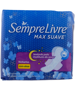 imagem de Absorvente sempre livre adapt noite e dia suave c/abas 8un - JOHNSON E JOHNSON