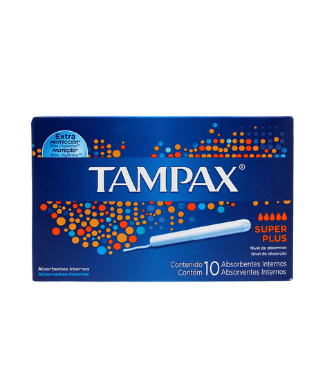 imagem do produto Absorvente tampax super plus 10 unidades - PROCTER E GAMBLE
