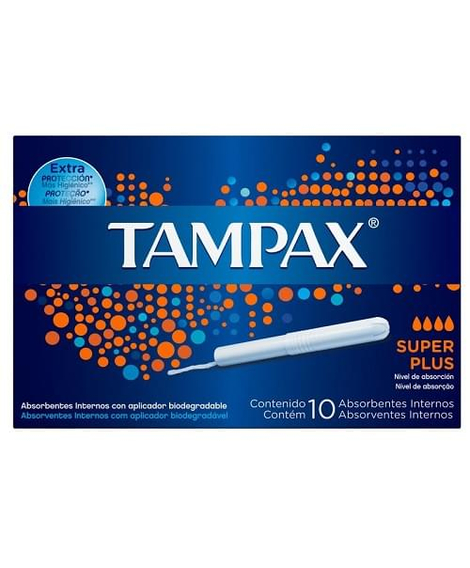 imagem do produto Absorvente tampax super plus 10 unidades - PROCTER E GAMBLE