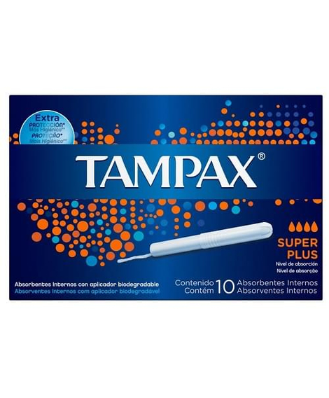 imagem do produto Absorvente Tampax Super Plus 10 Unidades - PROCTER & GAMBLE
