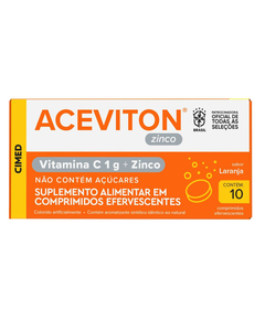 imagem de Aceviton zinco 10 comprimidos efervescentes - CIMED