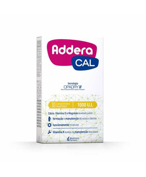 imagem do produto Addera cal 1.000ui 30 comprimidos - MANTECORP FARMASA