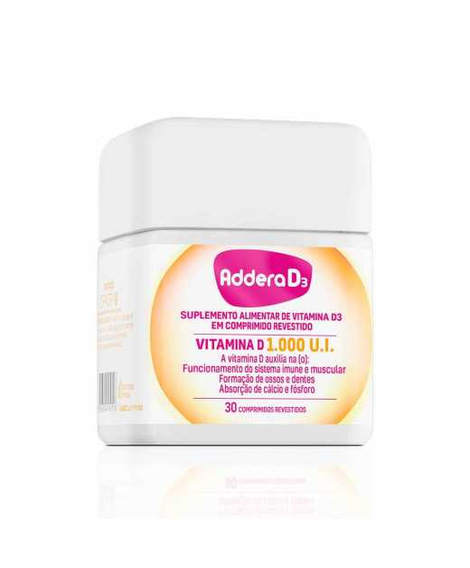 imagem do produto Addera d3 1.000ui 30 comprimidos - MANTECORP FARMASA