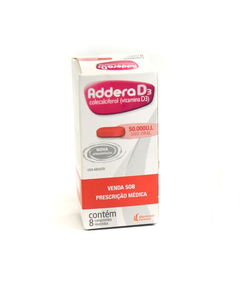 imagem de Addera d3 50.000ui 8 cápsulas gel - MANTECORP FARMASA