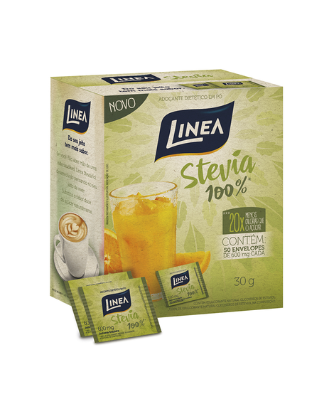 imagem do produto Adocante linea stevia 50 envelopes - LINEA