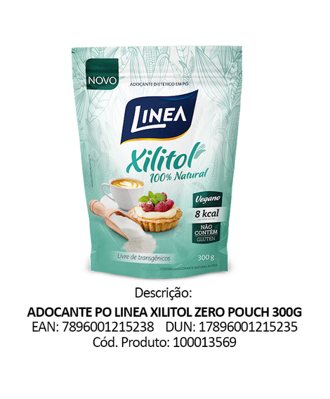 imagem do produto Adocante linea xilitol 300g sache - LINEA