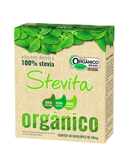 imagem do produto Adocante stevita organico sache 50env - STEVIAFARM