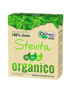 imagem de Adoçante stevita zero orgânico 50 sachês - STEVITA