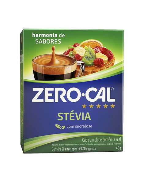 imagem do produto Adocante zero cal stevia 50 envelopes - HYPERA PHARMA