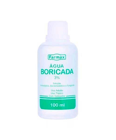 imagem de Agua boricada 100ml farmax - FARMAX