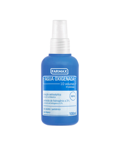 imagem de Agua oxigenada 10 volumes spray farmax 100ml  - FARMAX