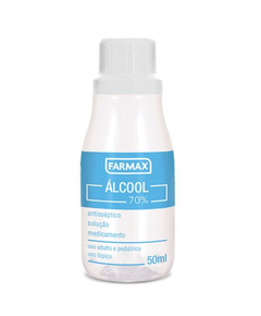 imagem de Alcool 70% farmax 50ml  - FARMAX