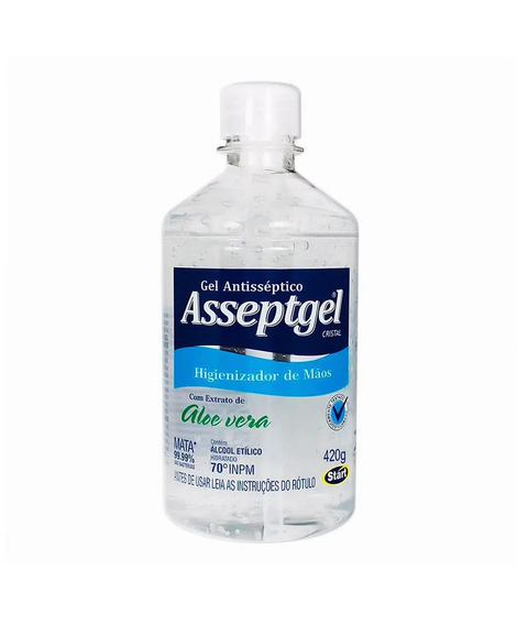 imagem do produto Alcool Gel 70% Asseptgel Cristal 420g - DIVERSOS