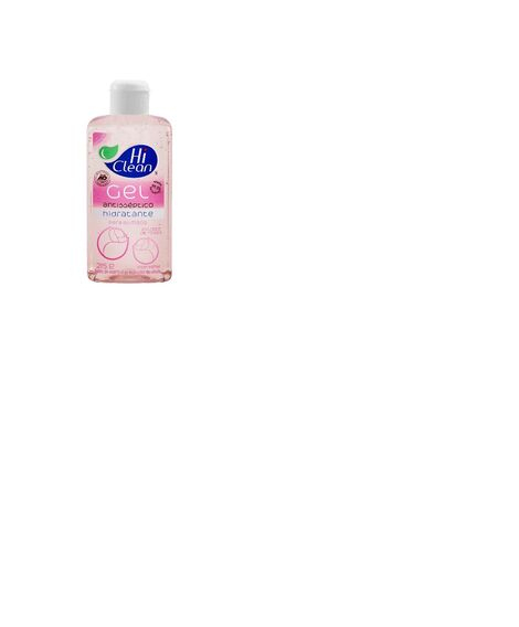 imagem do produto Alcool gel 70% hi clean 250ml extrato de rosas - HICLEAN