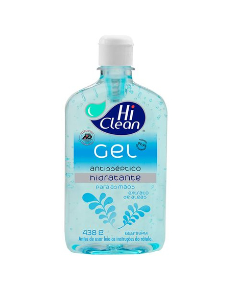 imagem do produto Alcool gel 70% hi clean 500ml extrato de algas - HICLEAN