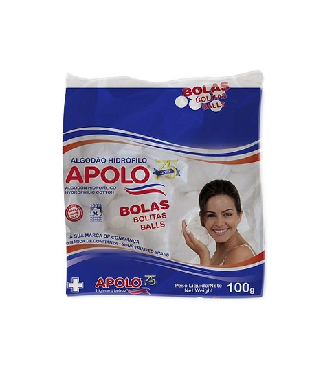 imagem do produto Algodo Apolo Bola 100g - APOLO