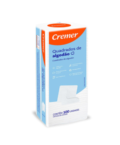 imagem de Algodao cremer quadrado 100 unidades - CREMER