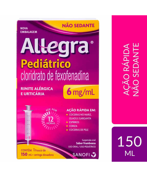 imagem do produto Allegra peditrico 150ml - SANOFI