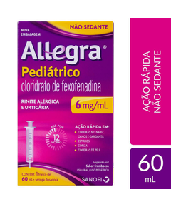 imagem de Allegra pediátrico 60ml - SANOFI