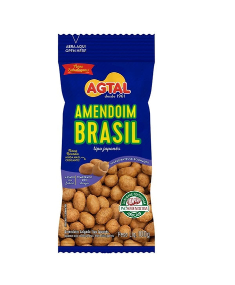 imagem do produto Amendoim brasil japones agtal 100g - ENOVA