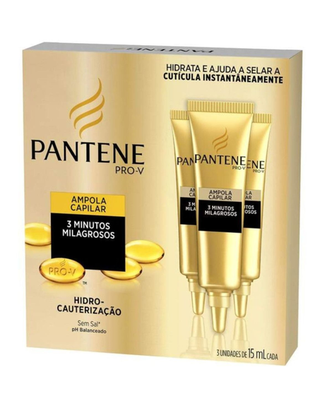 imagem do produto Ampola pantene hidro-cauterizao 3 unidades 15ml - PROCTER E GAMBLE