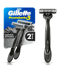 imagem de Aparelho de barbear gillette prestobarba 3 carbono 2 uni - PROCTER E GAMBLE