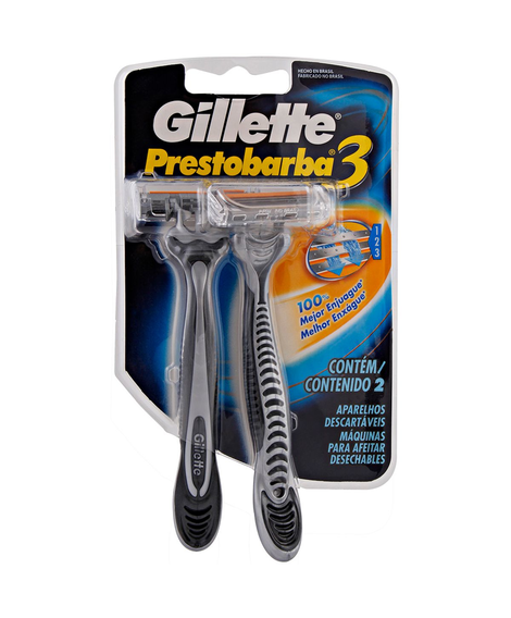 imagem do produto Aparelho de barbear gillette prestobarba 3 extra suave 2un - PROCTER E GAMBLE