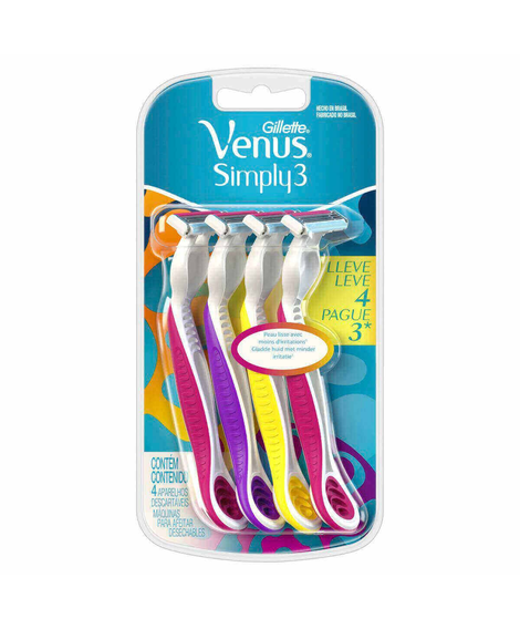imagem do produto Aparelho de barbear gillette venus simply leve 4 pague 3 - PROCTER E GAMBLE