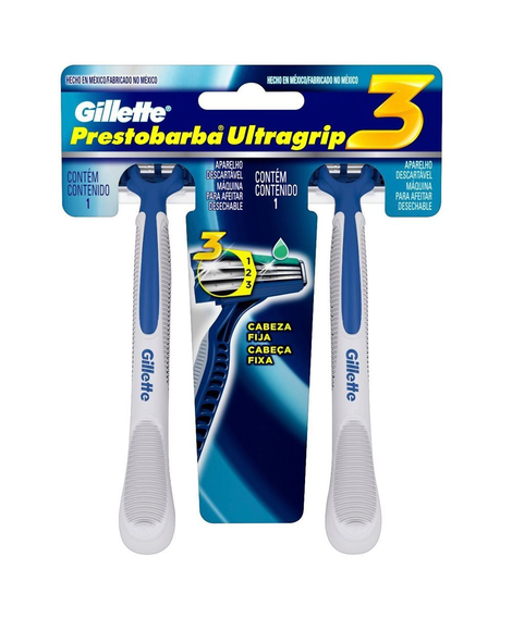 imagem do produto Aparelho de barbear prestobarba ultragrip 3 men 2 unidades - PROCTER E GAMBLE