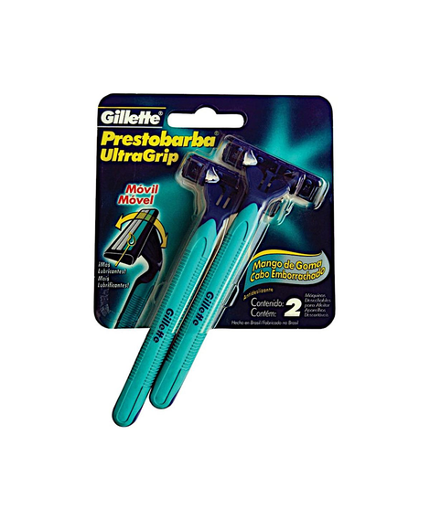 imagem do produto Aparelho de barbear prestobarba ultragrip2 cabeca movel 2un - PROCTER E GAMBLE
