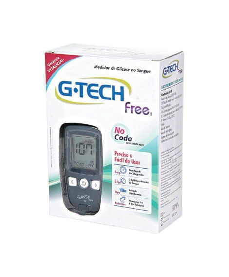 imagem do produto Aparelho medidor de glicose g-tech free - G-TECH