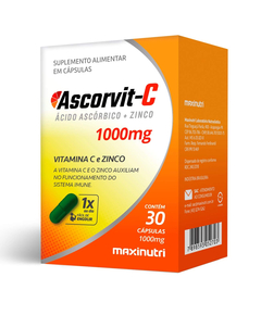 imagem de Ascorvit c 1000mg 30 cápsulas - MAXINUTRI