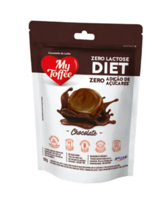 imagem de Bala toffee diet zero lactose chocolate diet 52g - RICLAN
