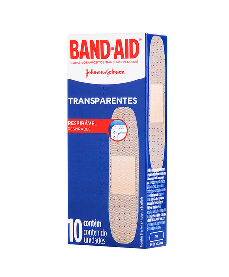 imagem do produto Band aid transparentes 10 unidades - JOHNSON E JOHNSON