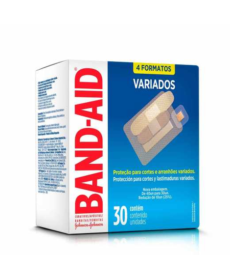 imagem do produto Band aid variados 30 unidades - JOHNSON E JOHNSON